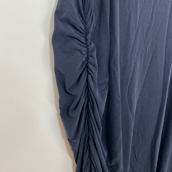 Universal Standard Rachel Ruched Draped Midi Dress Elevated Basic Quiet Luxury - Picture 9 of 12